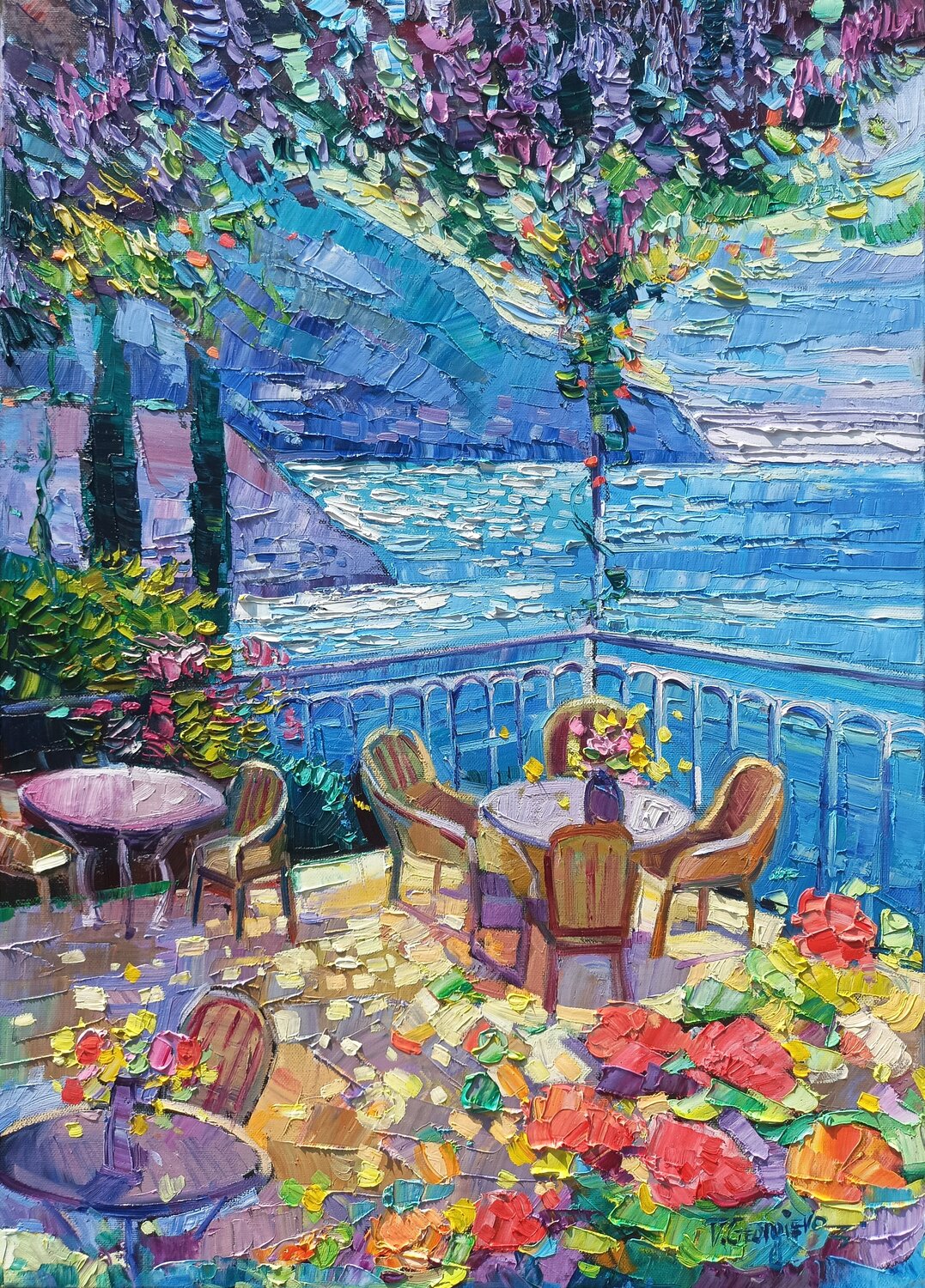 Terrace on Lake Como Vanya Georgieva