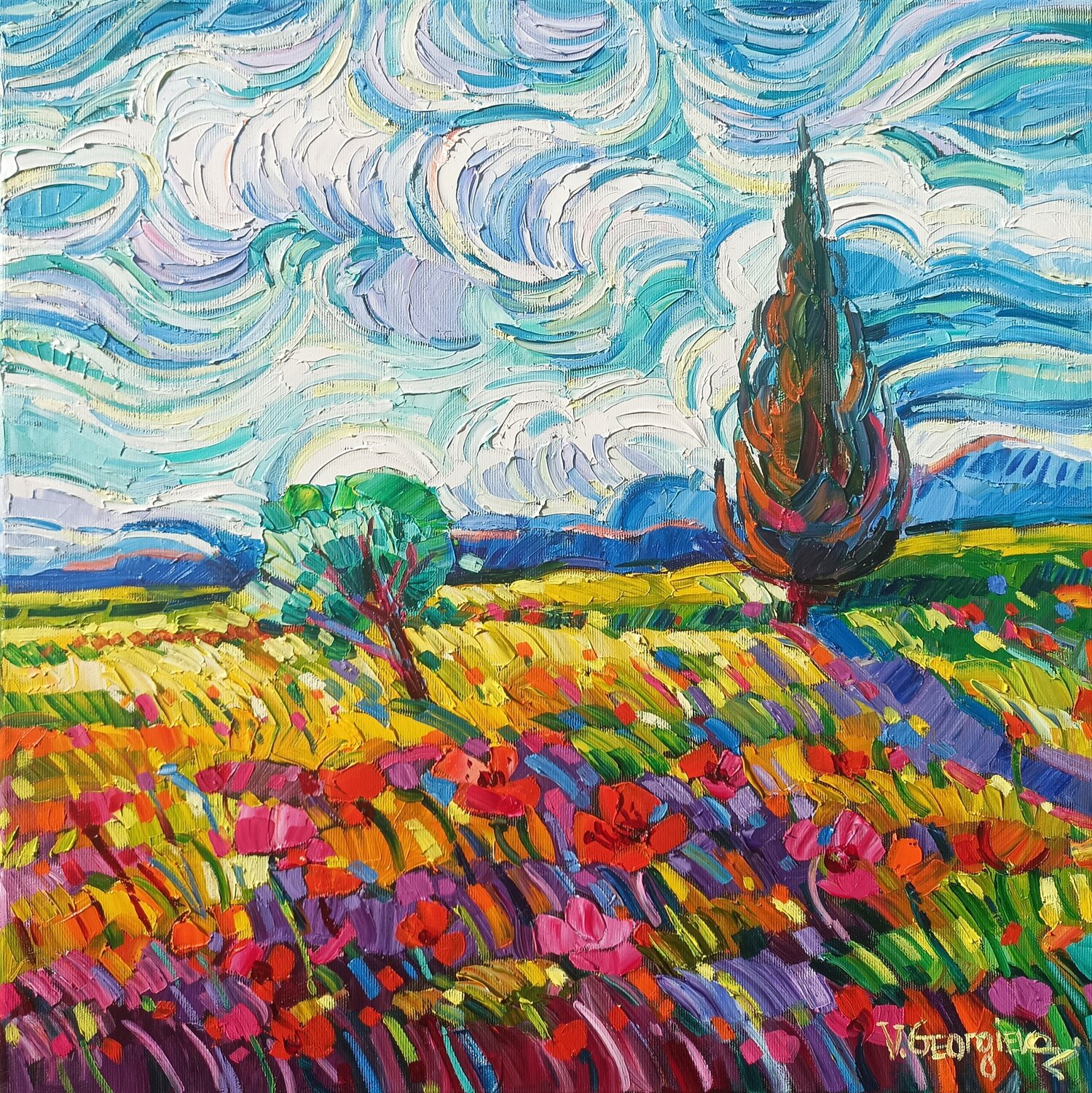 Whispers of Provence Vanya Georgieva Originalgemälde zu verkaufen