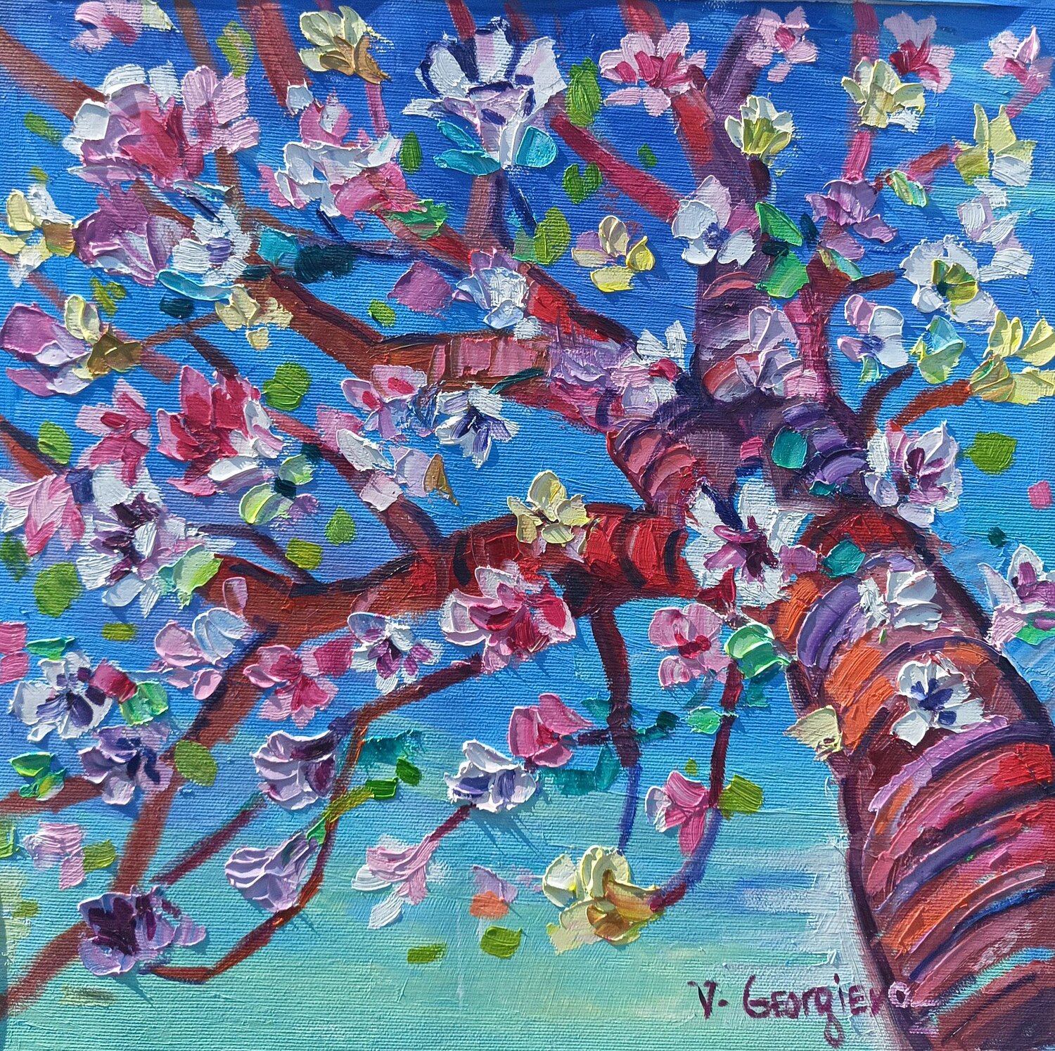 Spring’s First Awakening Vanya Georgieva Pintura original en venta