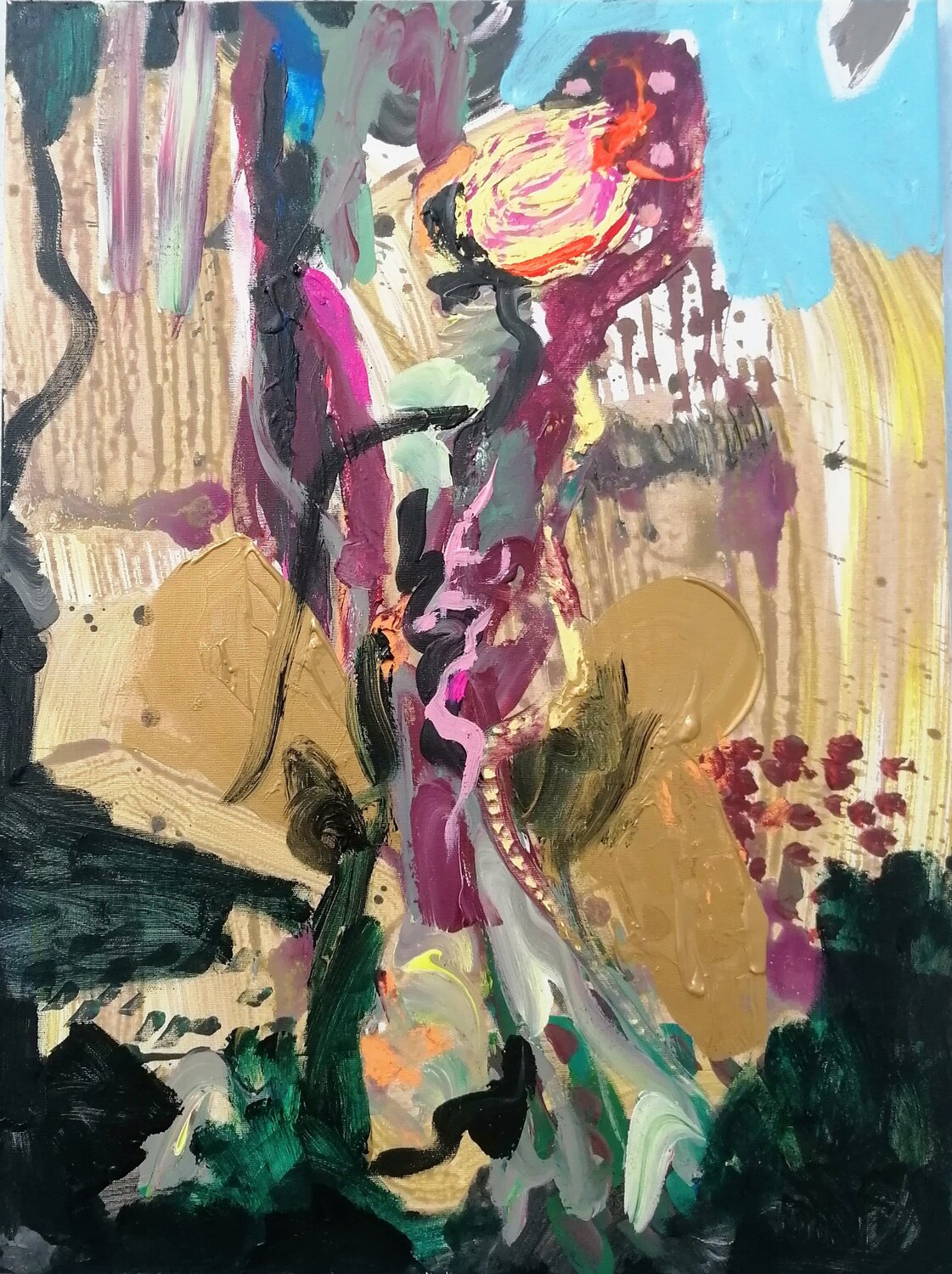 Bursting Thistle Bloom Zsuzsa Klemm