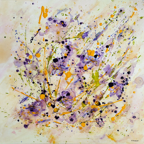 Les Iris de Sylvie Jousselin, Pintura a la venta en Singulart