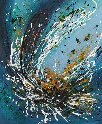 Explosion stellaire von Sylvie Jousselin, Malerei kaufen auf Singulart