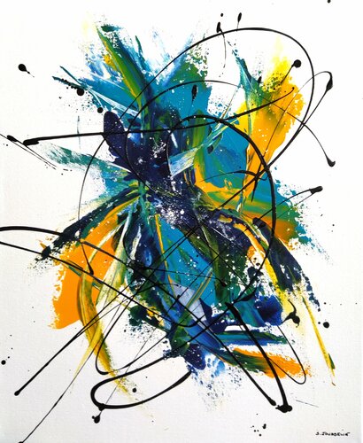 Liberté Bleue di Sylvie Jousselin, Pittura in vendita su Singulart