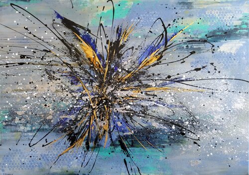 Symphonie aquatique di Sylvie Jousselin, Pittura in vendita su Singulart