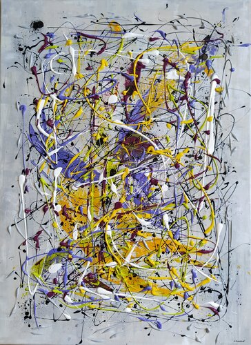 Sur un air de Pollock by Sylvie Jousselin, Painting for Sale on Singulart