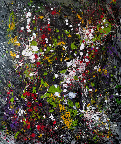 Jardin pétillant di Sylvie Jousselin, Pittura in vendita su Singulart