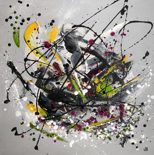 Liberté grise by Sylvie Jousselin, Painting for Sale on Singulart