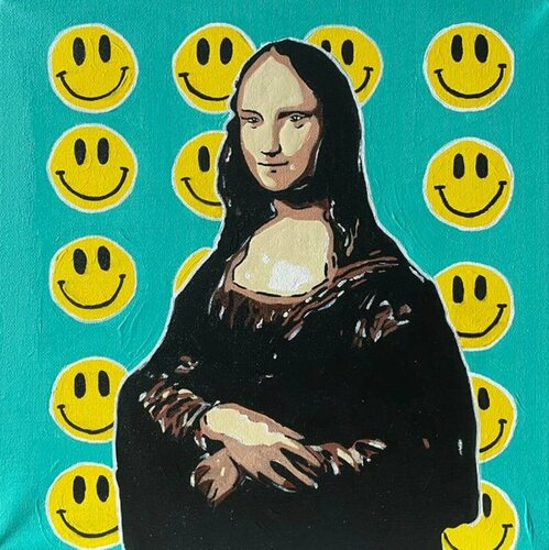 Monnalisa Smile van Elisa Bonotti, Schilderij te koop op Singulart