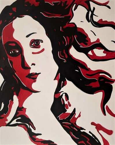 Venere - basta violenza van Elisa Bonotti, Schilderij te koop op Singulart