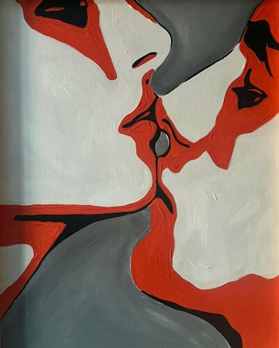 Kiss me softly van Elisa Bonotti, Schilderij te koop op Singulart