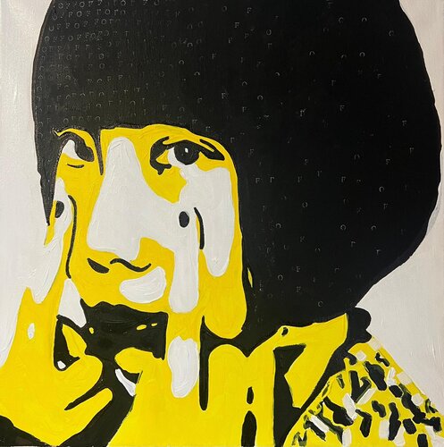 Yellow Face van Elisa Bonotti, Schilderij te koop op Singulart