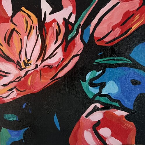 Flower Power #1 van Elisa Bonotti, Schilderij te koop op Singulart