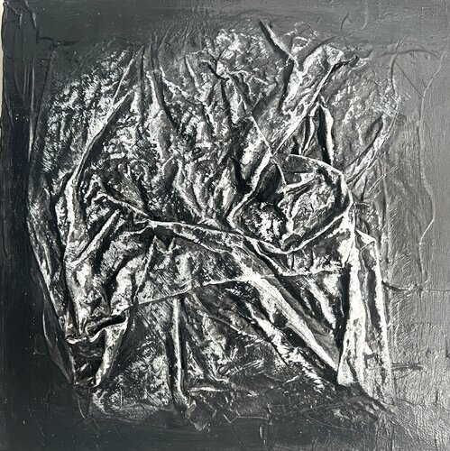 Under the Veil - black version de Elisa Bonotti, Pintura a la venta en Singulart