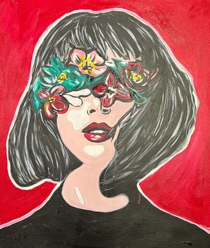 Just Bloom van Elisa Bonotti, Schilderij te koop op Singulart