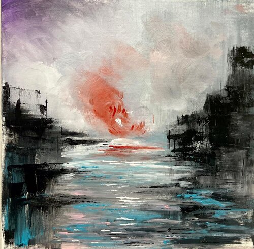 Abstract landscape #1 von Elisa Bonotti, Malerei kaufen auf Singulart