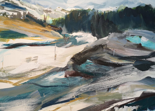 Frostschatten van Kerstin Grobler, Schilderij te koop op Singulart