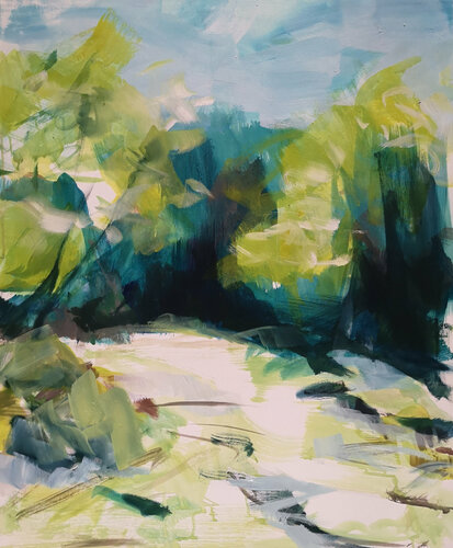 Bachlauf van Kerstin Grobler, Schilderij te koop op Singulart