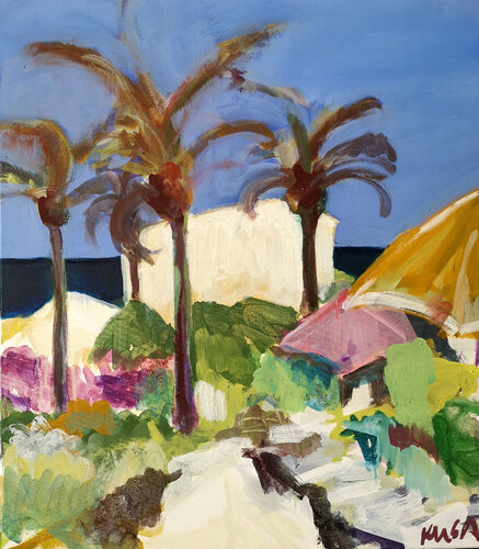 Piazza Ignazio 2 van Kerstin Grobler, Schilderij te koop op Singulart