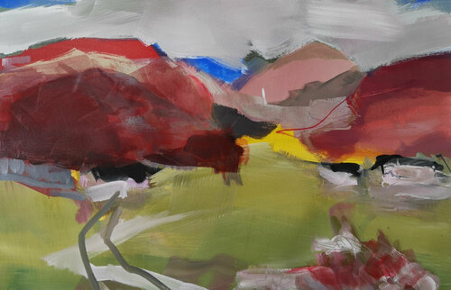 Lappland 3 van Kerstin Grobler, Werk op papier te koop op Singulart