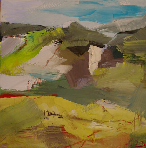 Im  Berg 2 van Kerstin Grobler, Schilderij te koop op Singulart