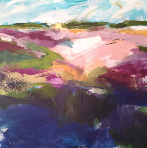 Lavande 9 van Kerstin Grobler, Schilderij te koop op Singulart