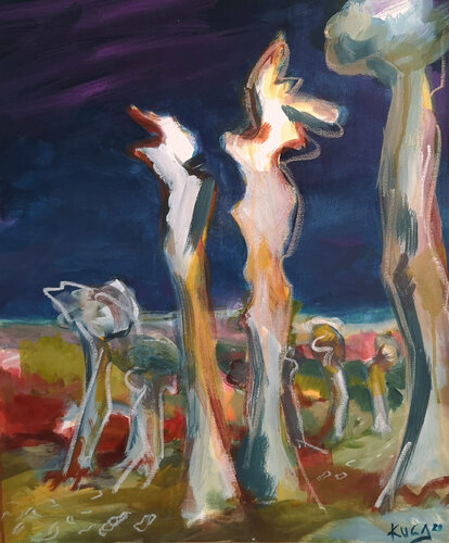 Der Chor (Zeitgehöft) von Kerstin Grobler, Malerei kaufen auf Singulart