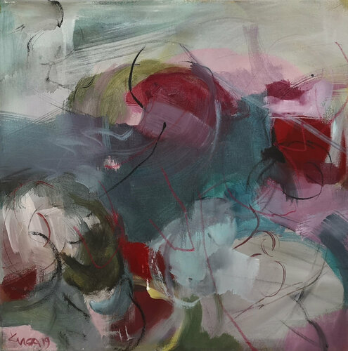 Entfaltung 2 van Kerstin Grobler, Schilderij te koop op Singulart