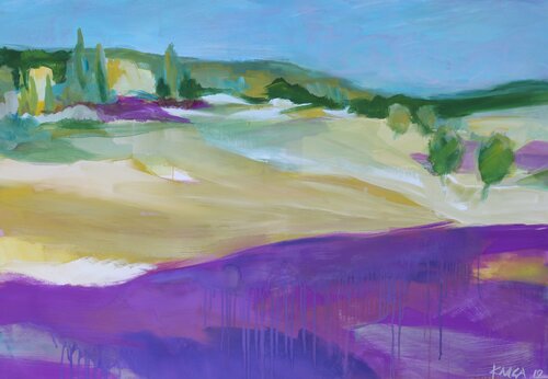 Lavande 7 van Kerstin Grobler, Schilderij te koop op Singulart