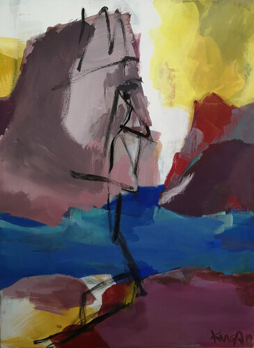 Felswicht 2 di Kerstin Grobler, Pittura in vendita su Singulart