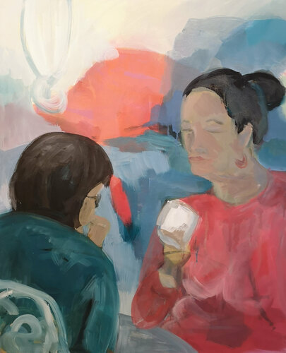 Cafe Crema von Kerstin Grobler, Malerei kaufen auf Singulart