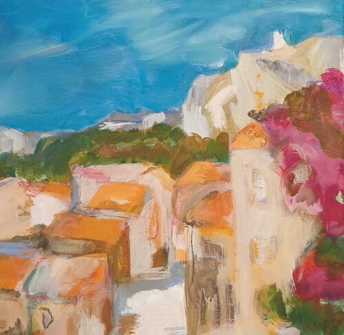 Aiguines di Kerstin Grobler, Pittura in vendita su Singulart