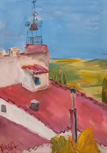 Bonnieux van Kerstin Grobler, Schilderij te koop op Singulart