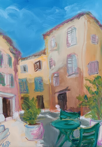 Saignon 3 by Kerstin Grobler, Painting for Sale on Singulart