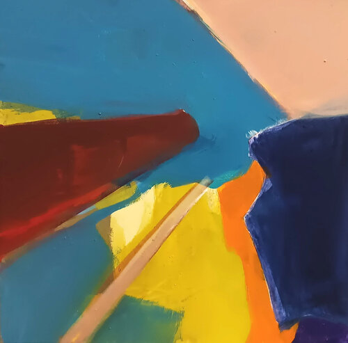 Azure Mill 3 van Kerstin Grobler, Schilderij te koop op Singulart