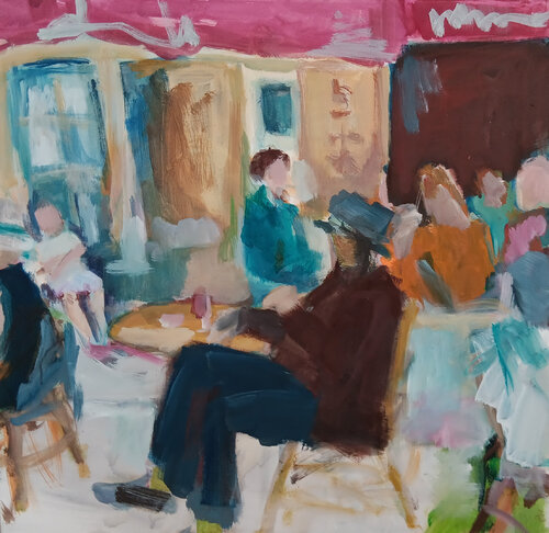 Pastis á Apt van Kerstin Grobler, Schilderij te koop op Singulart