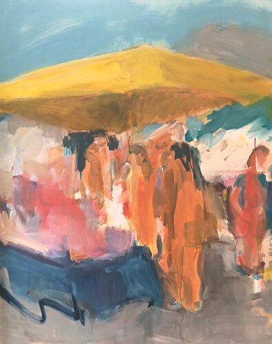 Marché Apt von Kerstin Grobler, Malerei kaufen auf Singulart