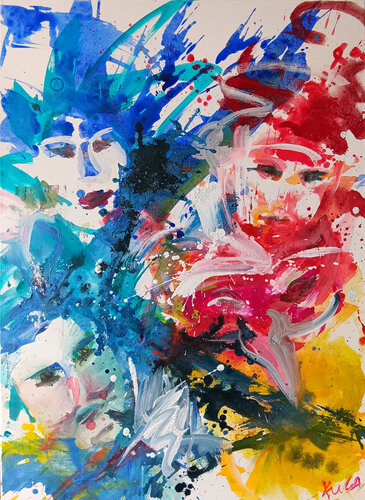 Who are you 10 by Kerstin Grobler, Painting for Sale on Singulart
