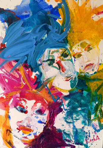 Who are you 11 by Kerstin Grobler, Painting for Sale on Singulart