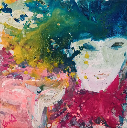 Who are you 12 van Kerstin Grobler, Schilderij te koop op Singulart