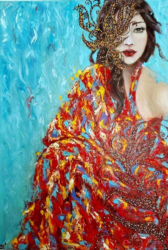 Rubi von Julia (Iuliia) Tokar, Malerei kaufen auf Singulart