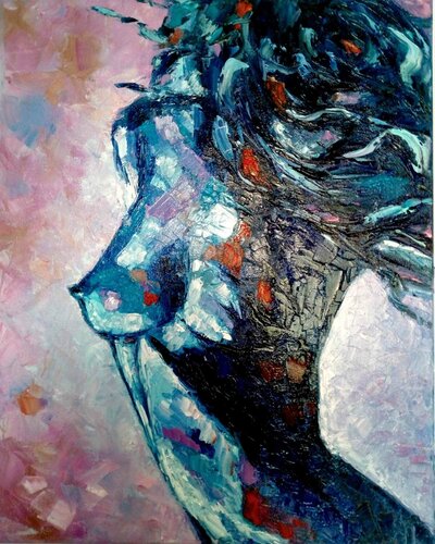 Flight to the rose dream van Julia (Iuliia) Tokar, Schilderij te koop op Singulart