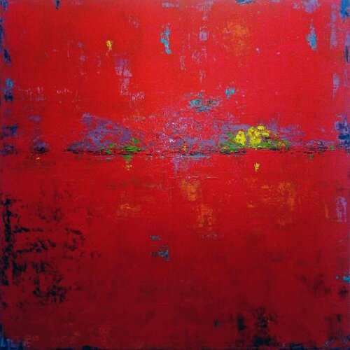 Red sunset by Julia (Iuliia) Tokar, Painting for Sale on Singulart