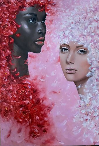 Sun and Moon von Julia (Iuliia) Tokar, Malerei kaufen auf Singulart
