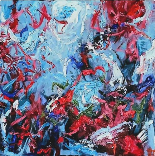 Dancing in the sky von Julia (Iuliia) Tokar, Malerei kaufen auf Singulart