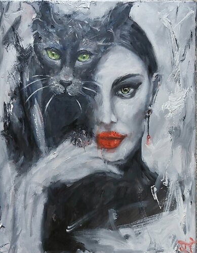 Black love by Julia (Iuliia) Tokar, Painting for Sale on Singulart