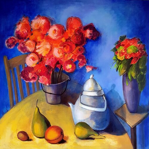 Joy: impressive still life von Anna Soghomonyan, Malerei kaufen auf Singulart