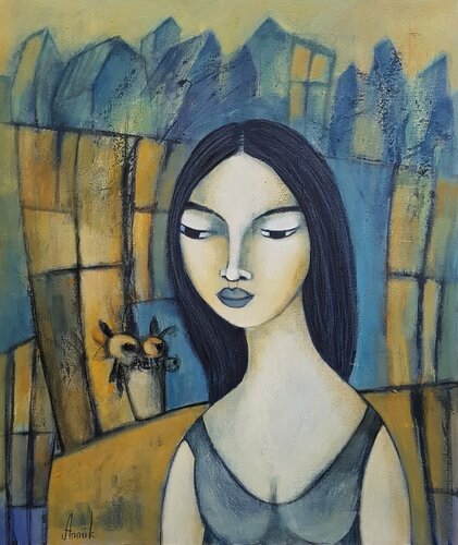 Light of your window di Anna Soghomonyan, Pittura in vendita su Singulart