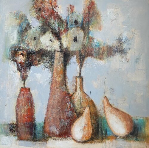 Spring։ modern still life di Anna Soghomonyan, Pittura in vendita su Singulart