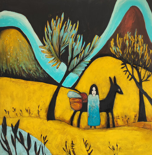 "My dear friend" van Anna Soghomonyan, Schilderij te koop op Singulart