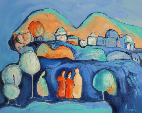 "Where do we go?" von Anna Soghomonyan, Malerei kaufen auf Singulart